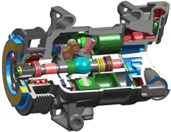 Ma0115 Uh4 Delphi 5 Cylinder Cvc Compressor Ma0115 Uh4 Delphi 5 Cylinder Cvc Compressor