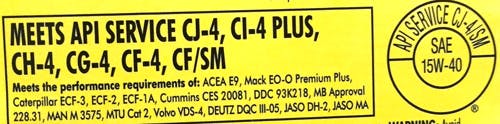 Ma1116 D03shell 15w40 Diesel Oil Back Label
