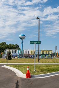 Sized Facade Mcity Stores Street Sized Facade Mcity Stores Street