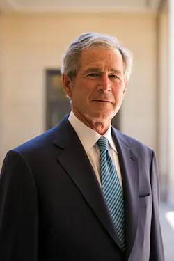 President George W Bush