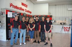 Joe 2nd From Left With Staff In Front Of Tv Studio Joe 2nd From Left With Staff In Front Of Tv Studio
