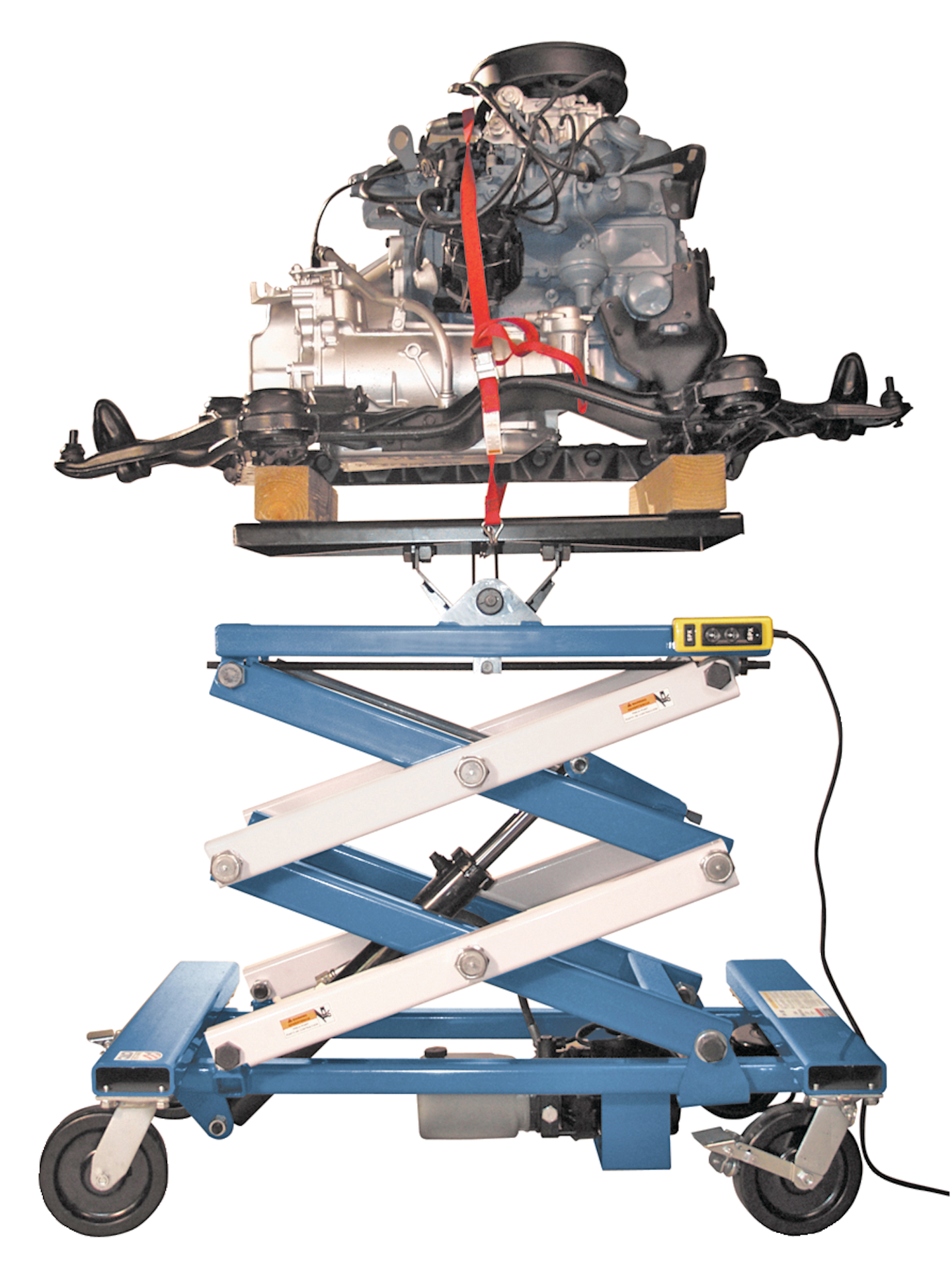 1595 scissorsstyle powertrain lift From OTC, Bosch Automotive Service Solutions Vehicle