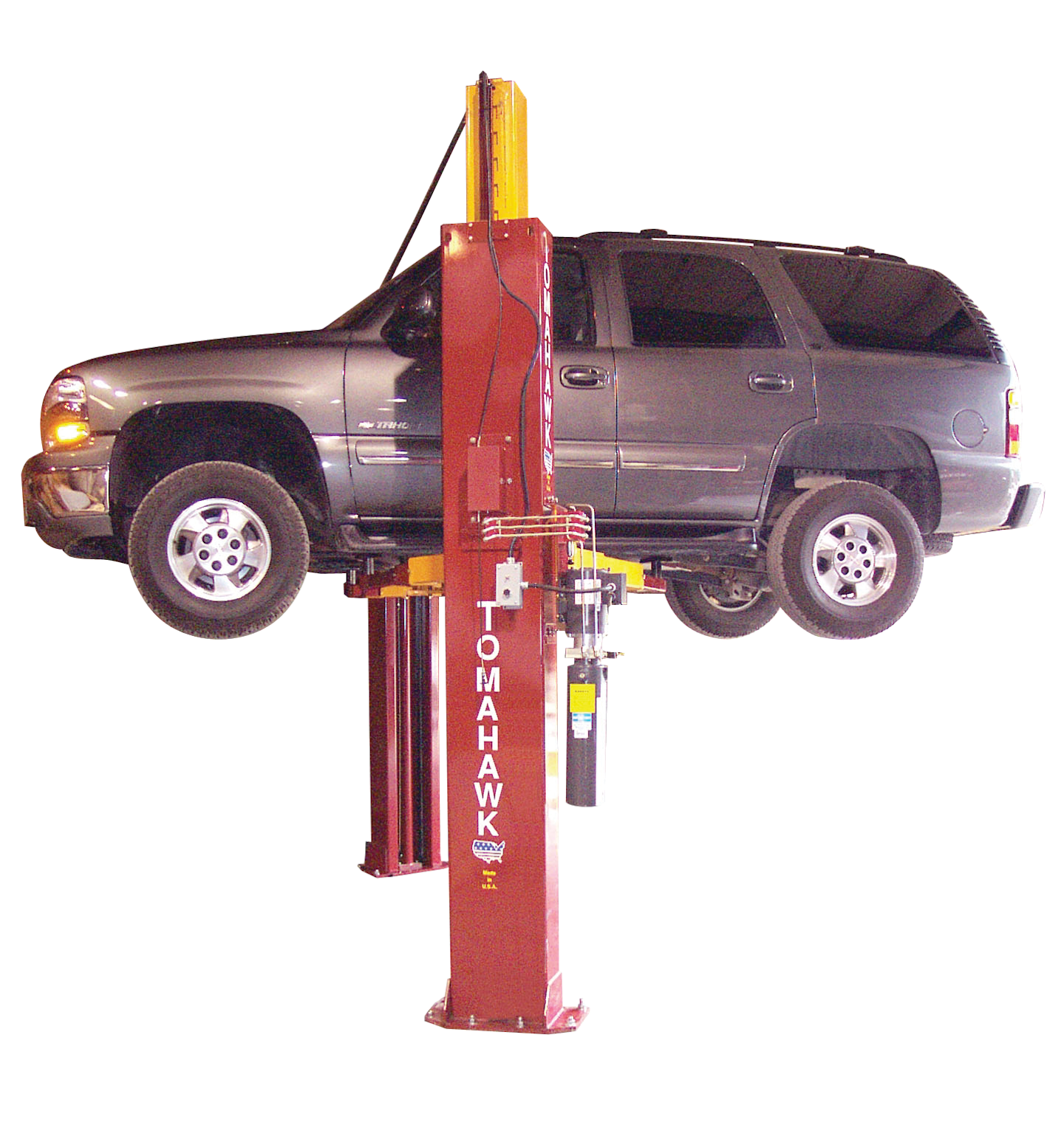 9,000pound capacity, twopost Tomahawk lift From Mohawk Lifts