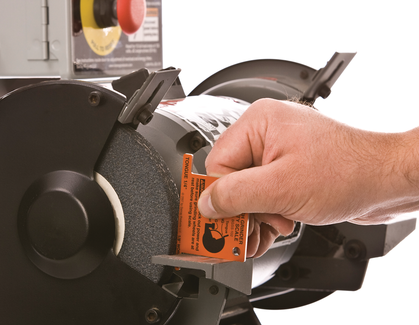 Bench grinder safety scale From Danray Products LLC Vehicle Service Pros