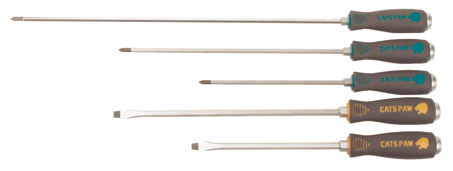 Catspaw5pieceextralongcappedendscrewdriverset 10099099