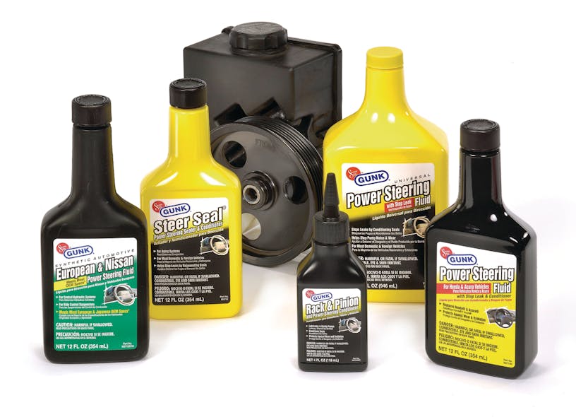 SolderSeal Gunk line of power steering fluids and additives Vehicle