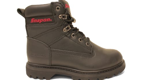 Snap on top work boots