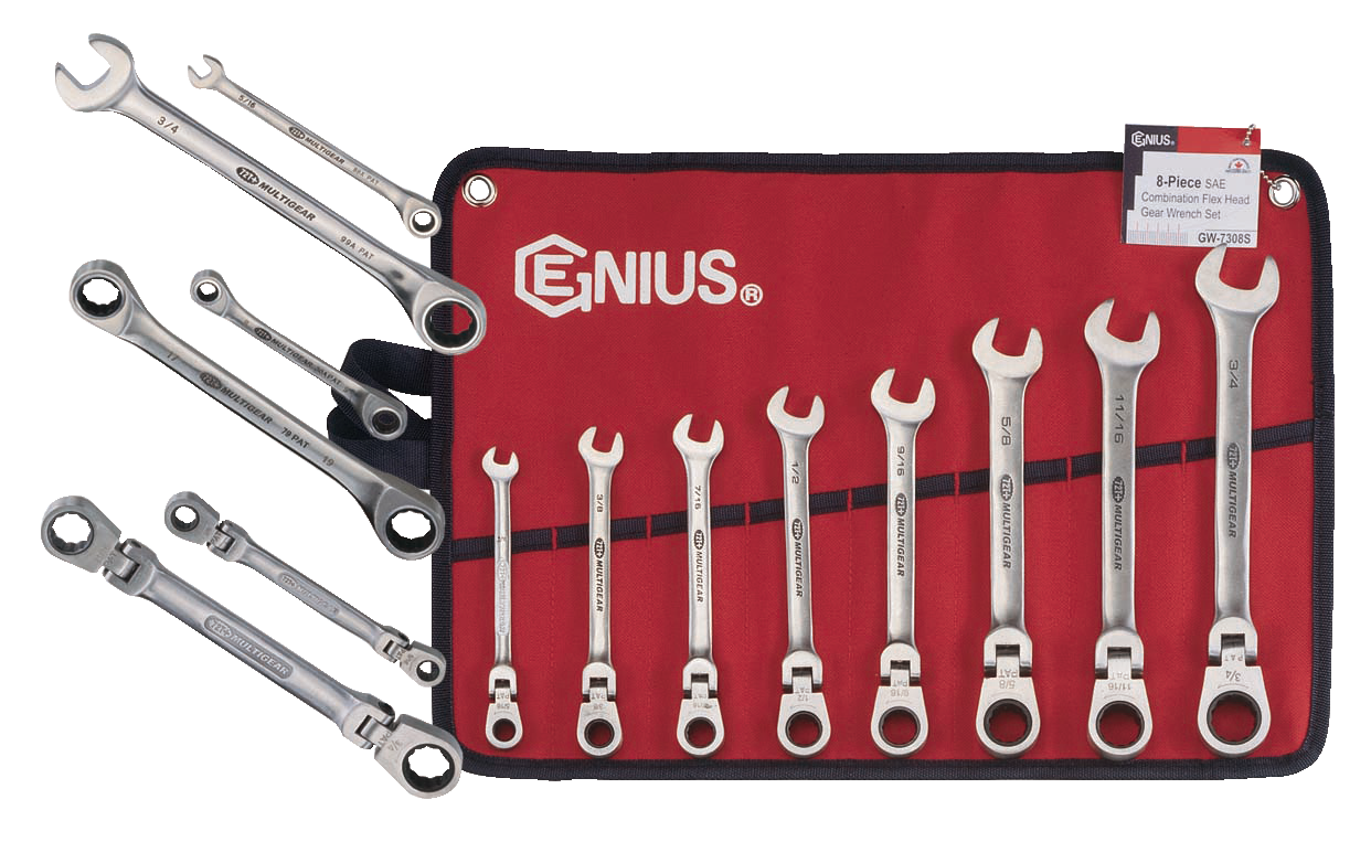 450mmL Genius Tools 58mm Adjustable Wrench 780576