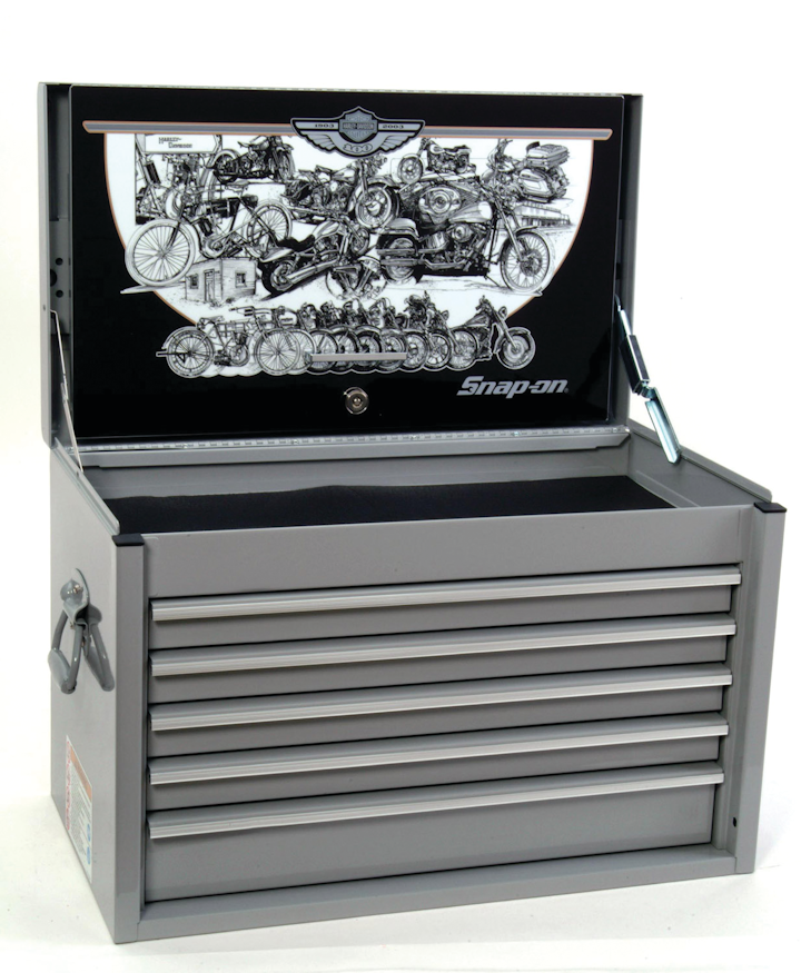 Harley Davidson 100th Anniversary Tool Storage Chest From Snapon Inc. Vehicle Service Pros