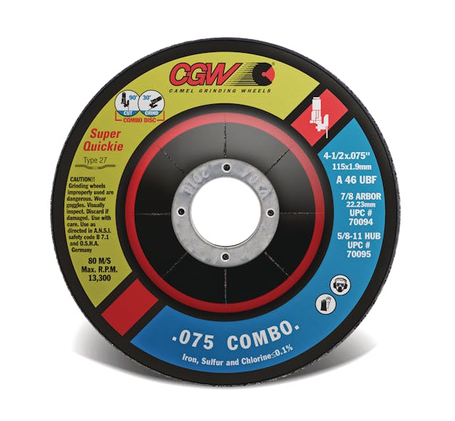 Super QuickieCut .075 Cut/Grind Combo Wheels Vehicle Service Pros