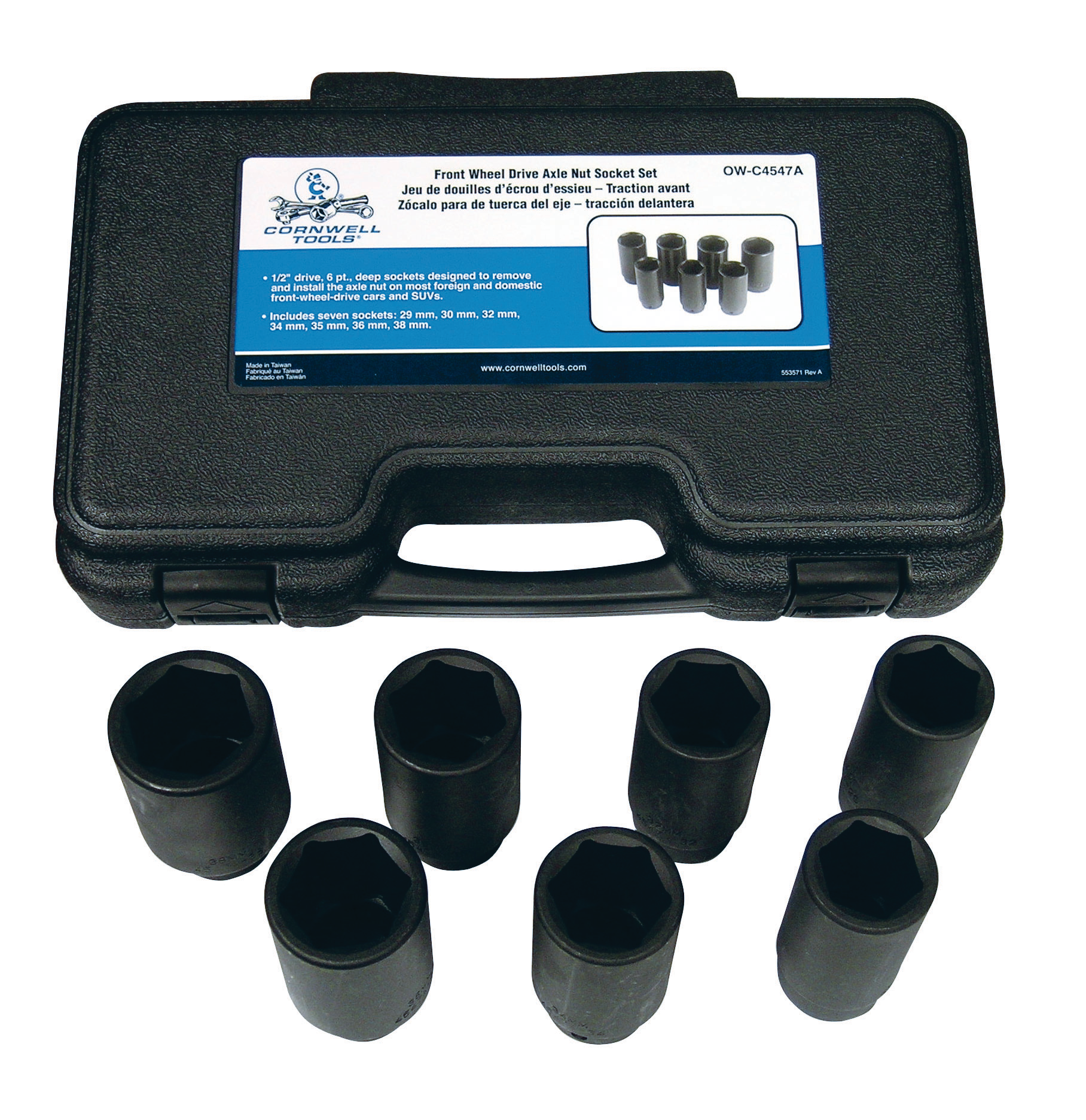 7piecefrontwheeldriveaxlenutsocketset 10106274