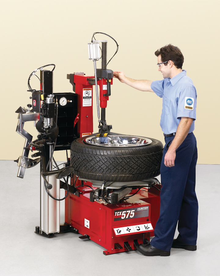 Leverless Clamp Tire Changer, No. TCX575 From Hunter Engineering Company Vehicle Service Pros