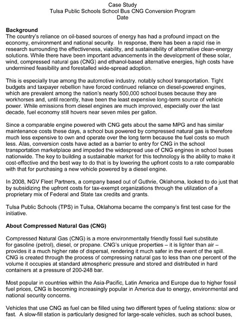 Tulsa Case Study 1