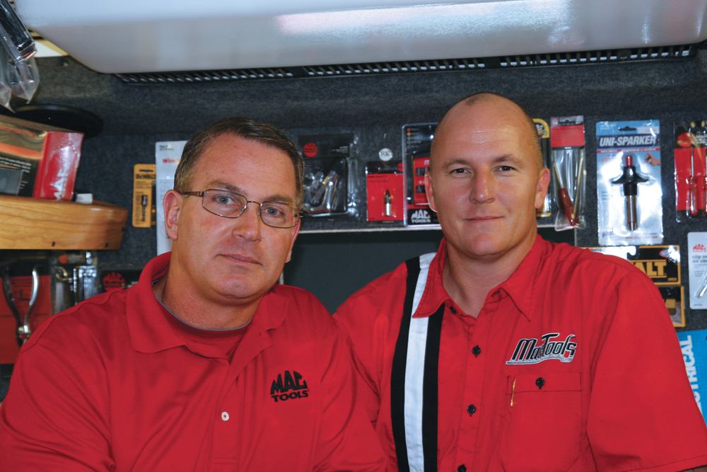 Mike O&apos;Neil (left) is training Mike Archer to take over the route.