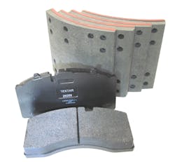 TMD&rsquo;s Textar T3070 brake pad material and Textar T5000 drum brake lining are the first TMC-approved replacement options for newer tractor designs with air disc brakes on steer axles and drum brakes on drive axles.