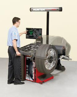 The road force roller finds soft/stiff spots in the carcass and high/low spots on the wheel.