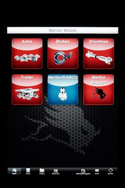 Meritor Mobile, Meritor&rsquo;s sales and service information application for the Apple iPad, was launched in 2011 and has been enhanced in its second generation.