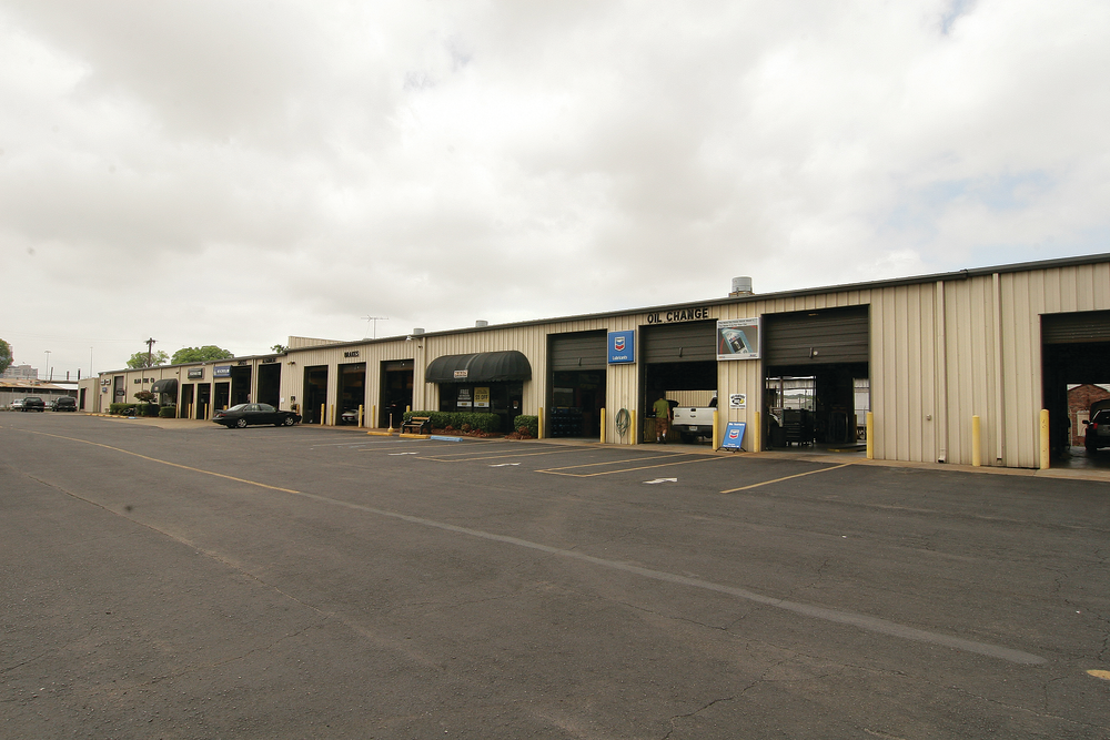 The original building at the far end has seven additions.