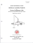The Automotive Lift Institute offers an updated 2012 ALI Lift Point Guide.