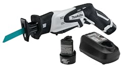 The Makita RJ01W Cordless Recipro Saw features a variable speed motor with a 1/2” length stroke for faster cutting. The Makita RJ01W Cordless Recipro Saw features a variable speed motor with a 1/2” length stroke for faster cutting.