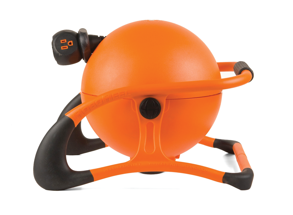 The RoboReel includes safety features such as emergency power shutoff and overheat protection. Comes with a four-year, 4,000-wind warranty.