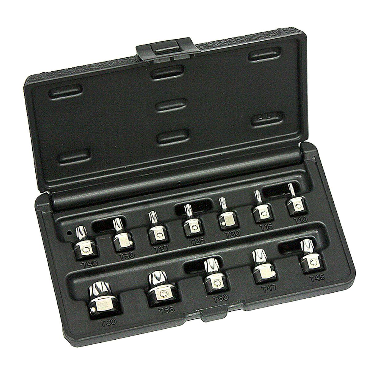 Low profile torx top bit set
