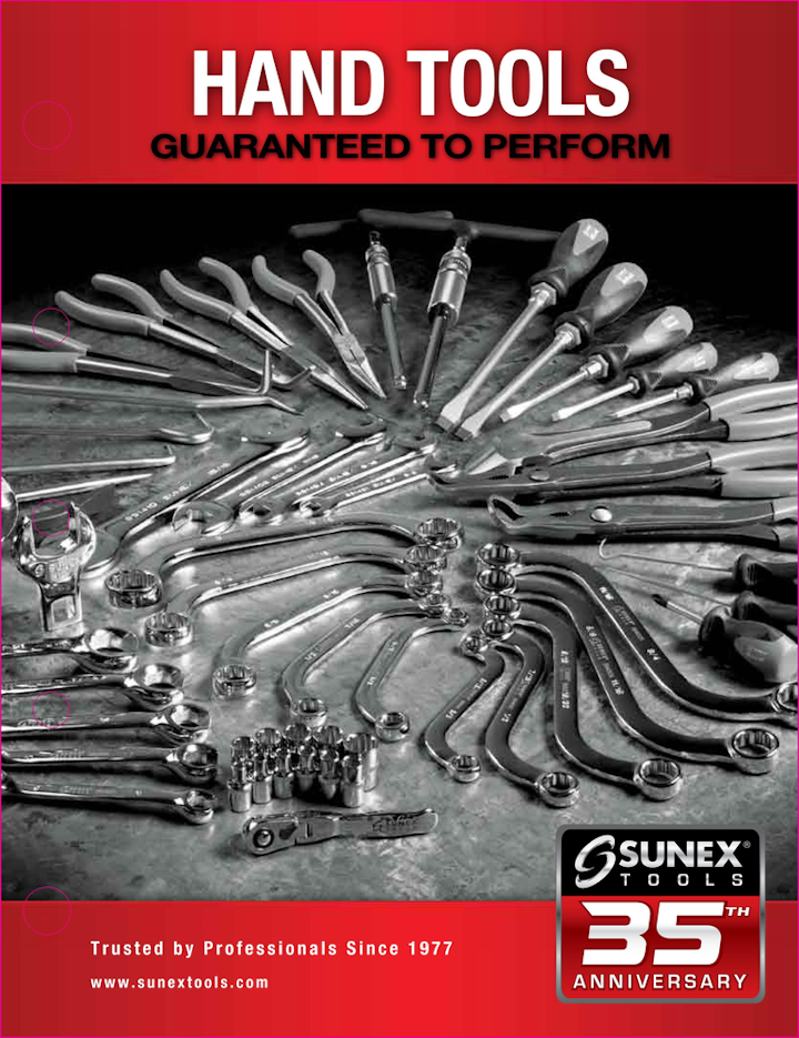 Sunex 2012 Hand Tools Product Catalog Vehicle Service Pros