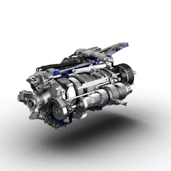The Detroit Diesel D12 transmission offers fuel efficiency improvements. The Detroit Diesel D12 transmission offers fuel efficiency improvements.