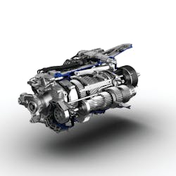 The Detroit Diesel D12 transmission offers fuel efficiency improvements.