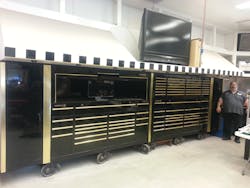 Close-up view of Napoleon's tool box Close-up view of Napoleon's tool box