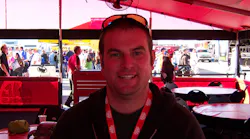Graham Pitcock of B & R Auto in Dublin, Ohio likes the chance to see new power tools at the U.S. Nationals In Indianapolis.