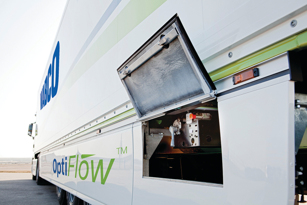 WABCO's OptiFlow is designed to increase vehicle efficiency and reduce fuel consumption for trucks, trailers and buses