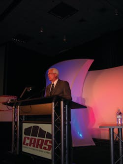 Ron Pyle, president of ASA, emcees the awards program in New Orleans, La. Ron Pyle, president of ASA, emcees the awards program in New Orleans, La.