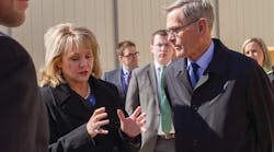 Governor Mary Fallin attending the opening of a CNG facility