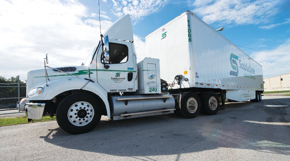 Saddle Creek Transportation has been impressed with their CNG tractors.