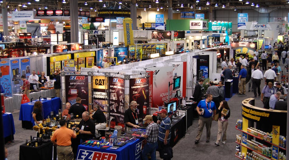 A view of the AAPEX 2012 show floor.