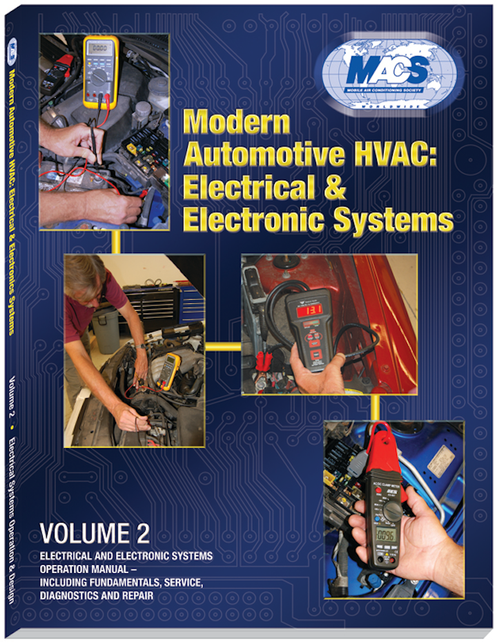 Modern Automotive HVAC Electrical and Electronic Systems textbook From