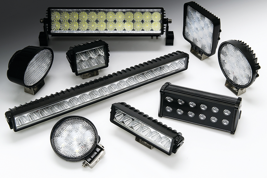 High powered LED light bars and auxiliary lights