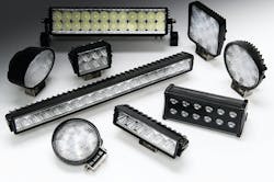 High powered LED light bars and auxiliary lights