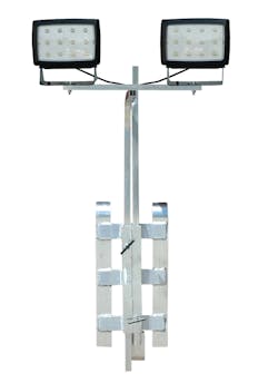 Rail mount LED work area light, No. WAL-JH-2XWP400 Rail mount LED work area light, No. WAL-JH-2XWP400
