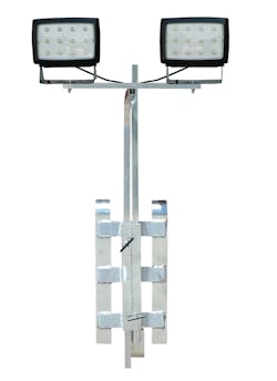 Rail mount LED work area light, No. WAL-JH-2XWP400