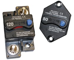Switchable thermal circuit breakers, Nos. SDLS and FDLS