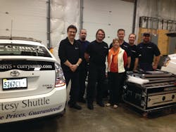The hybrid techs at Curry&apos;s Auto Service are prepared to offer high-voltage battery pack charging.