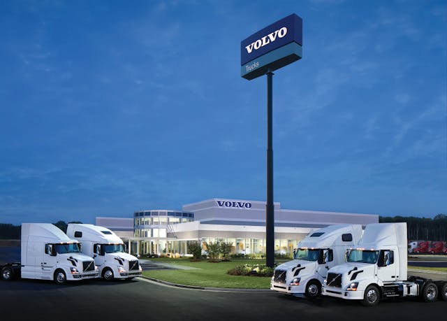 The newly built full-service Nacarato Volvo dealership is located off Interstate-24, outside Nashville, Tenn.