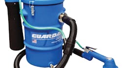 The Guardair Personnel Cleaning Station unit is compact and easily mountable up off the floor, ideal in an operation where workspace is limited.