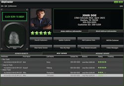 The SkipTracker customer page shows users a customer picture with residential and work information, as well as current and previous accounts with notes and feedback left by other distributors. The SkipTracker customer page shows users a customer picture with residential and work information, as well as current and previous accounts with notes and feedback left by other distributors.