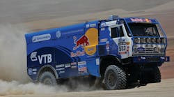WABCO&apos;s trucks to win the top three places in the 2013 Dakar Rally.