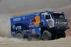 WABCO&apos;s trucks to win the top three places in the 2013 Dakar Rally.
