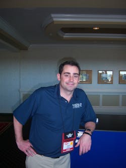 Shawn Hardy explains the prototypes at the Matco Tools show in San Diego, Calif. Shawn Hardy explains the prototypes at the Matco Tools show in San Diego, Calif.