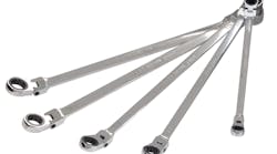 Metric Double Box-End Universal Spline Flexible Ratcheting Wrench Set, No. 96747